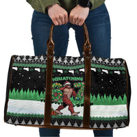 Funny Bigfoot 67 Six Seven Christmas Travel Bag Squatching Through The Snow - Wonder Print Shop
