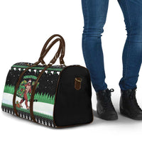 Funny Bigfoot 67 Six Seven Christmas Travel Bag Squatching Through The Snow - Wonder Print Shop