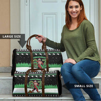 Funny Bigfoot 67 Six Seven Christmas Travel Bag Squatching Through The Snow - Wonder Print Shop