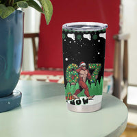 Funny Bigfoot 67 Six Seven Christmas Tumbler Cup Squatching Through The Snow - Wonder Print Shop