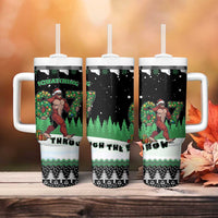 Funny Bigfoot 67 Six Seven Christmas Tumbler With Handle Squatching Through The Snow - Wonder Print Shop