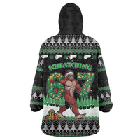 Funny Bigfoot 67 Six Seven Christmas Wearable Blanket Hoodie Squatching Through The Snow - Wonder Print Shop