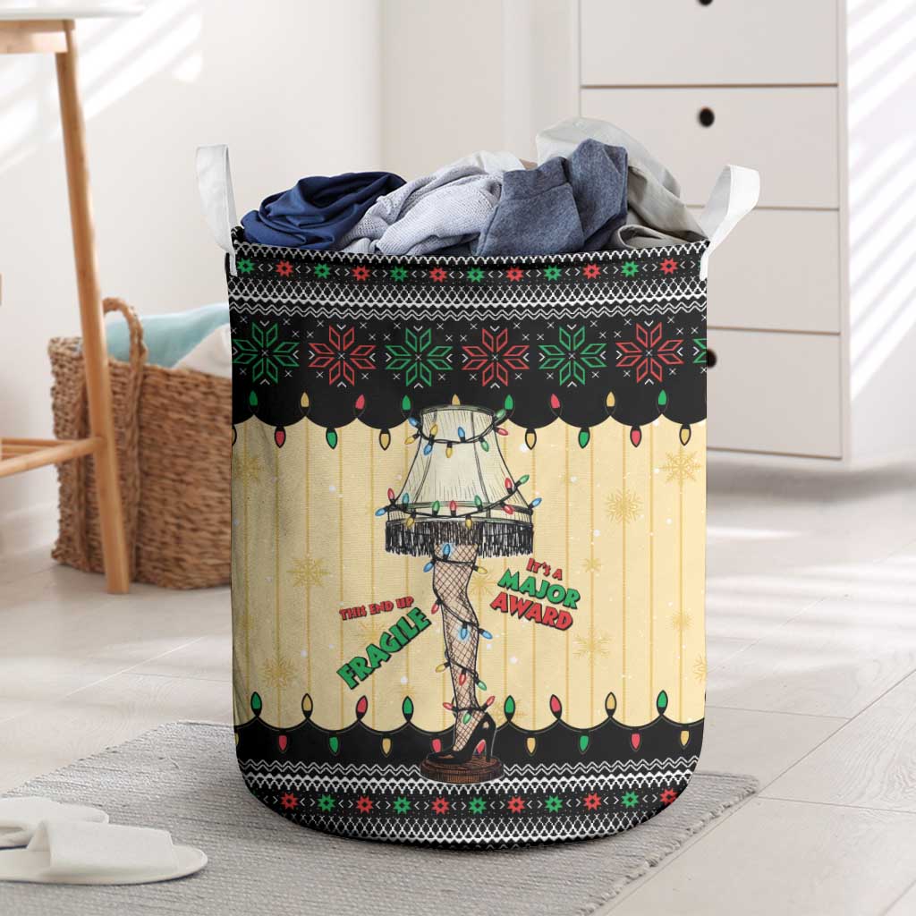 Christmas Story Laundry Basket Fragile Leg Lamp - Wonder Print Shop