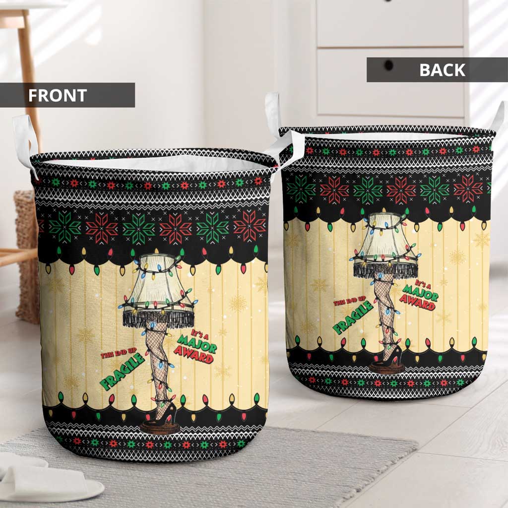 Christmas Story Laundry Basket Fragile Leg Lamp - Wonder Print Shop