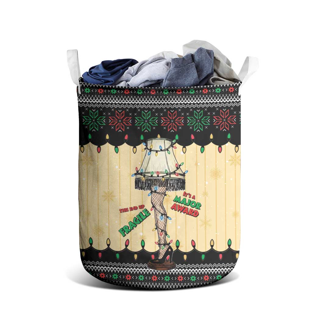 Christmas Story Laundry Basket Fragile Leg Lamp - Wonder Print Shop