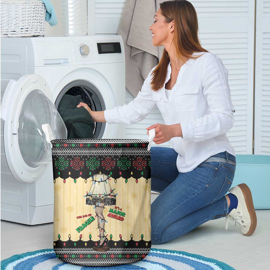 Christmas Story Laundry Basket Fragile Leg Lamp - Wonder Print Shop