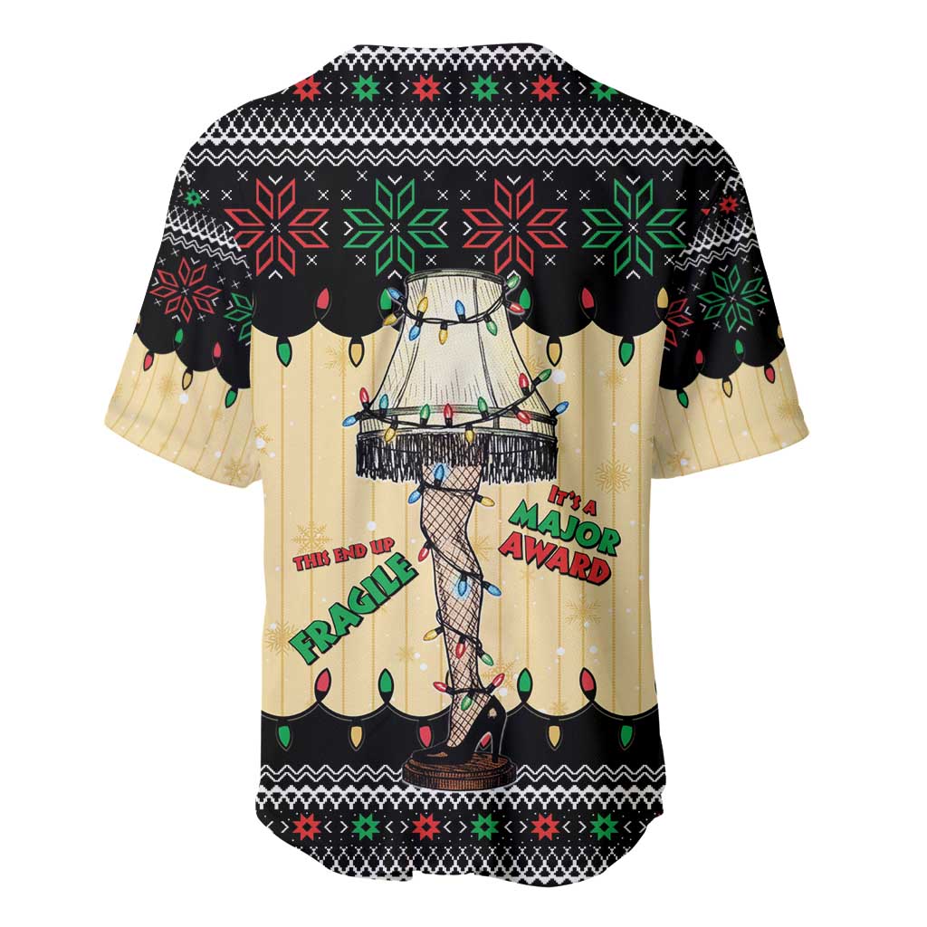 Christmas Story Baseball Jersey Fragile Leg Lamp - Wonder Print Shop
