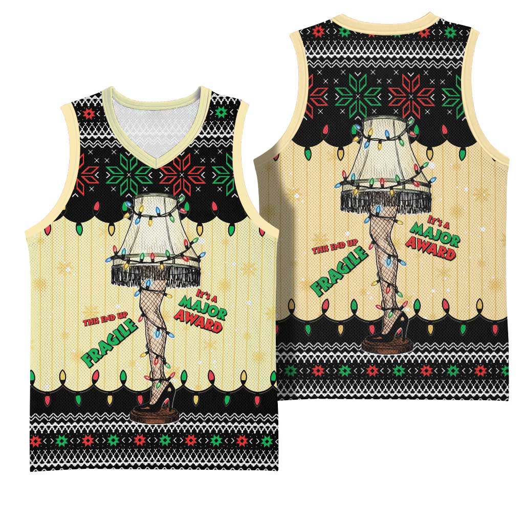 Christmas Story Basketball Jersey Fragile Leg Lamp - Wonder Print Shop
