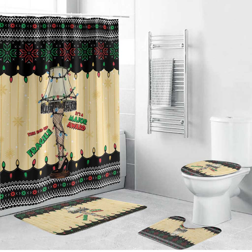Christmas Story Bathroom Set Fragile Leg Lamp - Wonder Print Shop