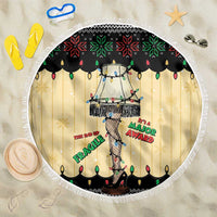 Christmas Story Beach Blanket Fragile Leg Lamp - Wonder Print Shop