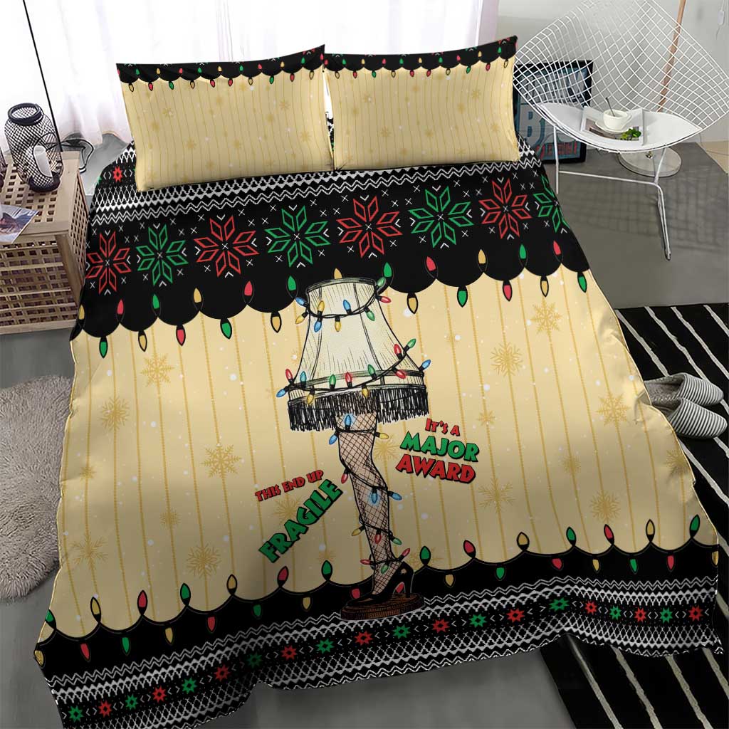 Christmas Story Bedding Set Fragile Leg Lamp - Wonder Print Shop