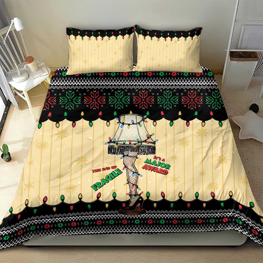 Christmas Story Bedding Set Fragile Leg Lamp - Wonder Print Shop