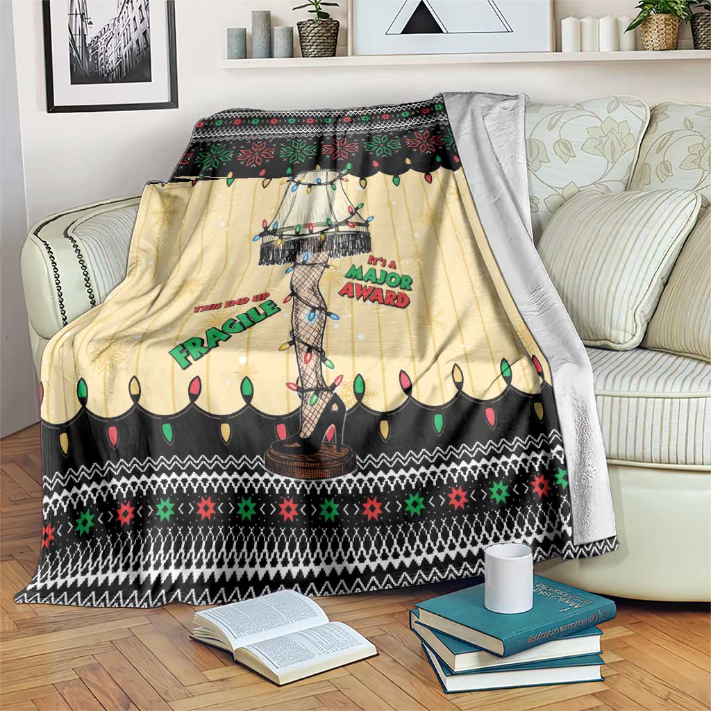 Christmas Story Blanket Fragile Leg Lamp - Wonder Print Shop