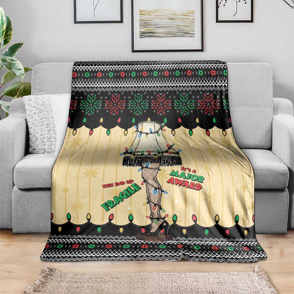 Christmas Story Blanket Fragile Leg Lamp - Wonder Print Shop