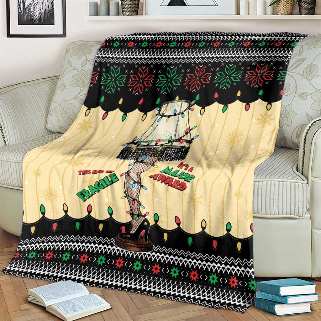 Christmas Story Blanket Fragile Leg Lamp - Wonder Print Shop