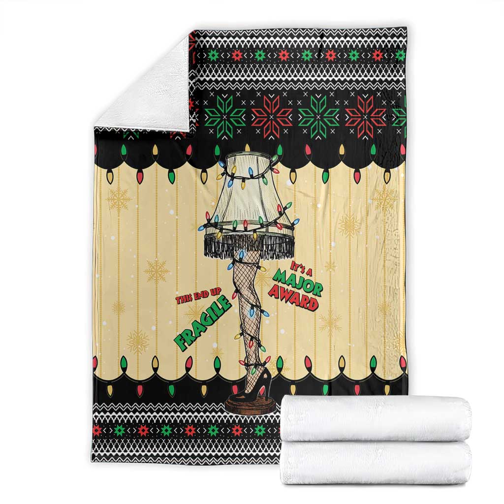 Christmas Story Blanket Fragile Leg Lamp - Wonder Print Shop
