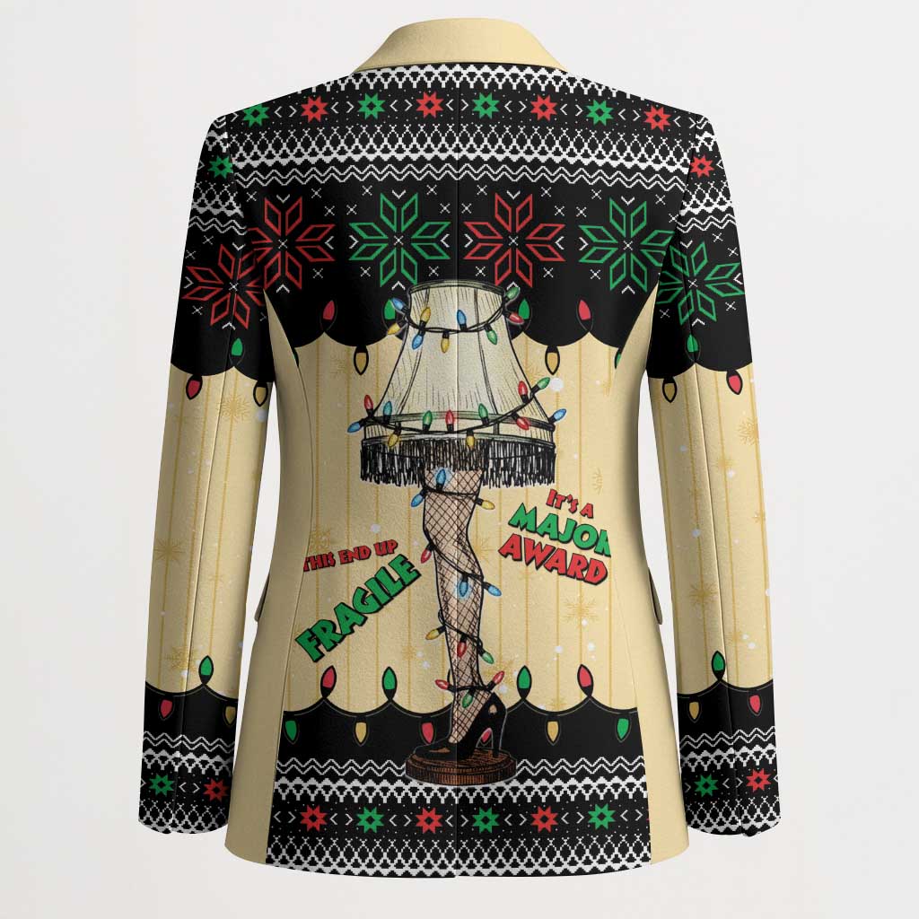 Christmas Story Blazer Fragile Leg Lamp - Wonder Print Shop