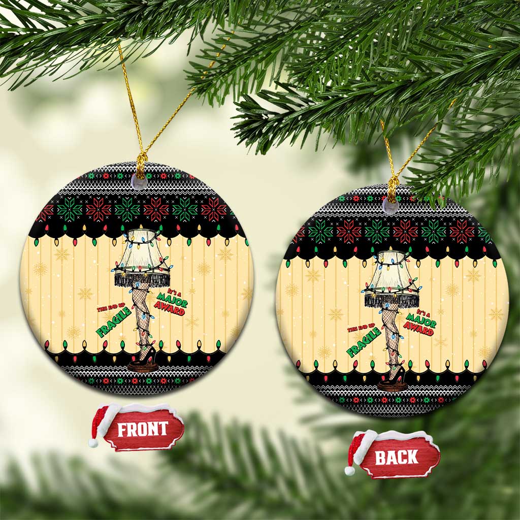 Christmas Story Ceramic Ornament Fragile Leg Lamp - Wonder Print Shop