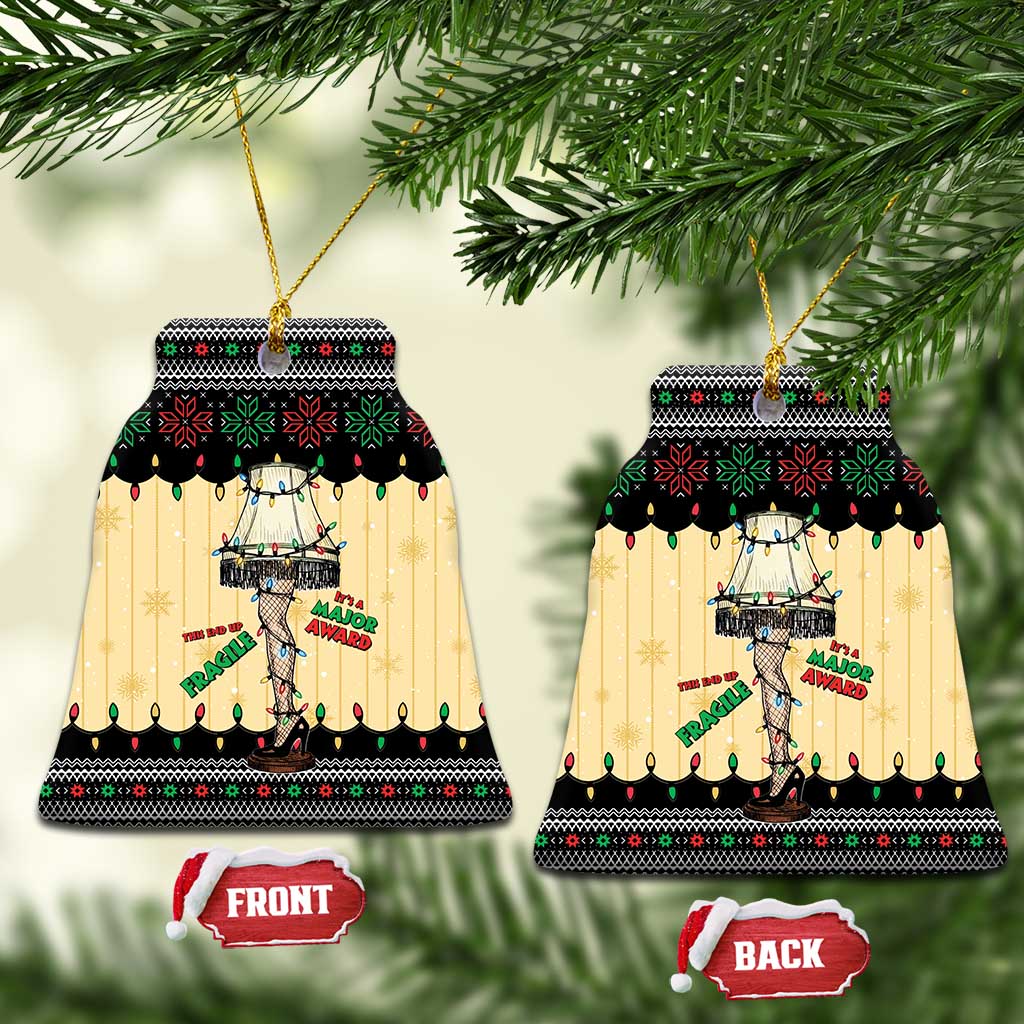 Christmas Story Ceramic Ornament Fragile Leg Lamp - Wonder Print Shop
