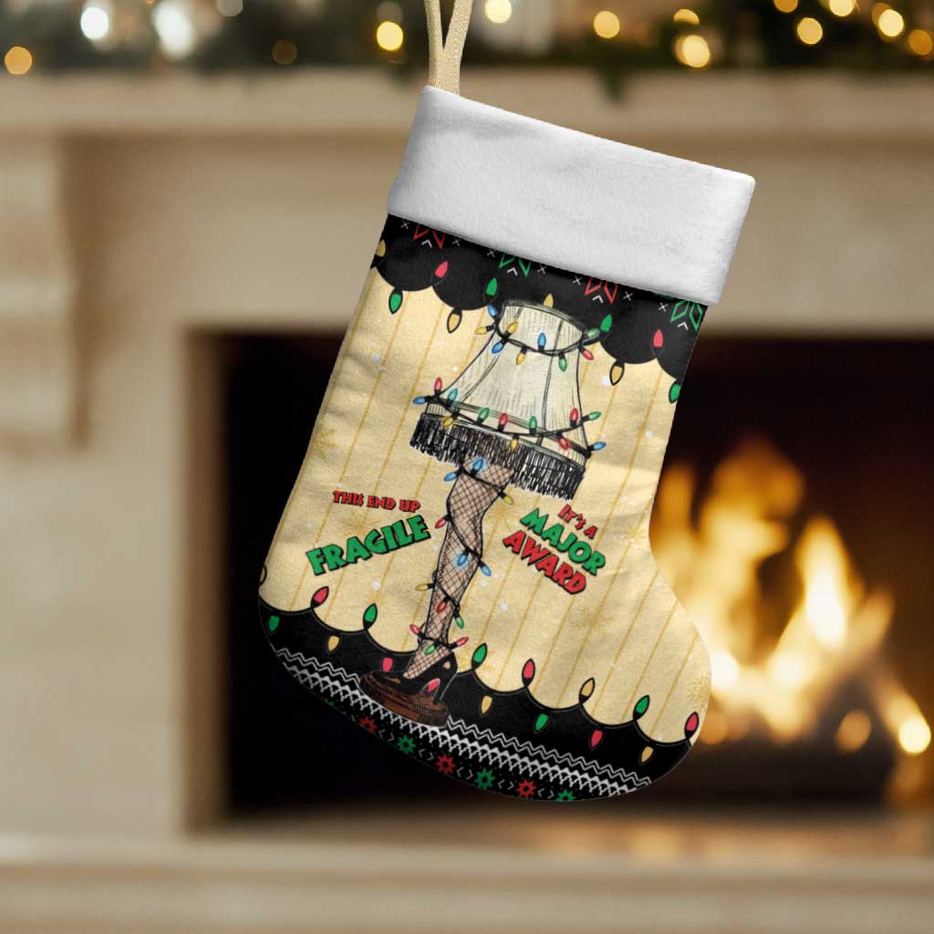 Christmas Story Christmas Stocking Fragile Leg Lamp - Wonder Print Shop