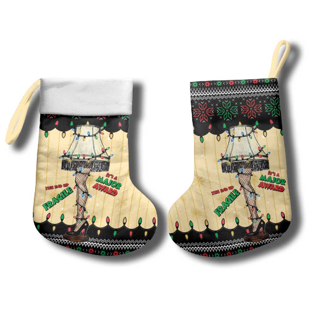 Christmas Story Christmas Stocking Fragile Leg Lamp - Wonder Print Shop