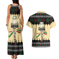 Christmas Story Couples Matching Tank Maxi Dress and Hawaiian Shirt Fragile Leg Lamp - Wonder Print Shop