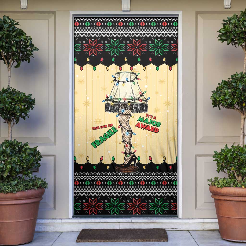 Christmas Story Door Cover Fragile Leg Lamp - Wonder Print Shop