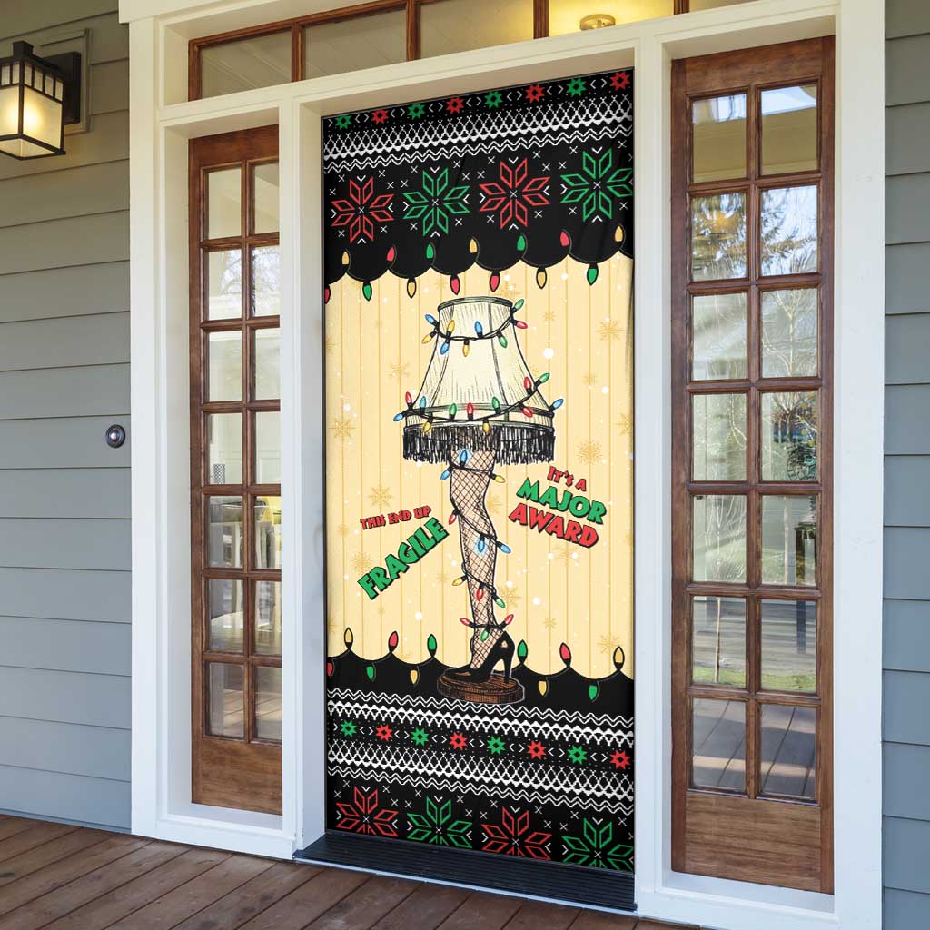 Christmas Story Door Cover Fragile Leg Lamp - Wonder Print Shop