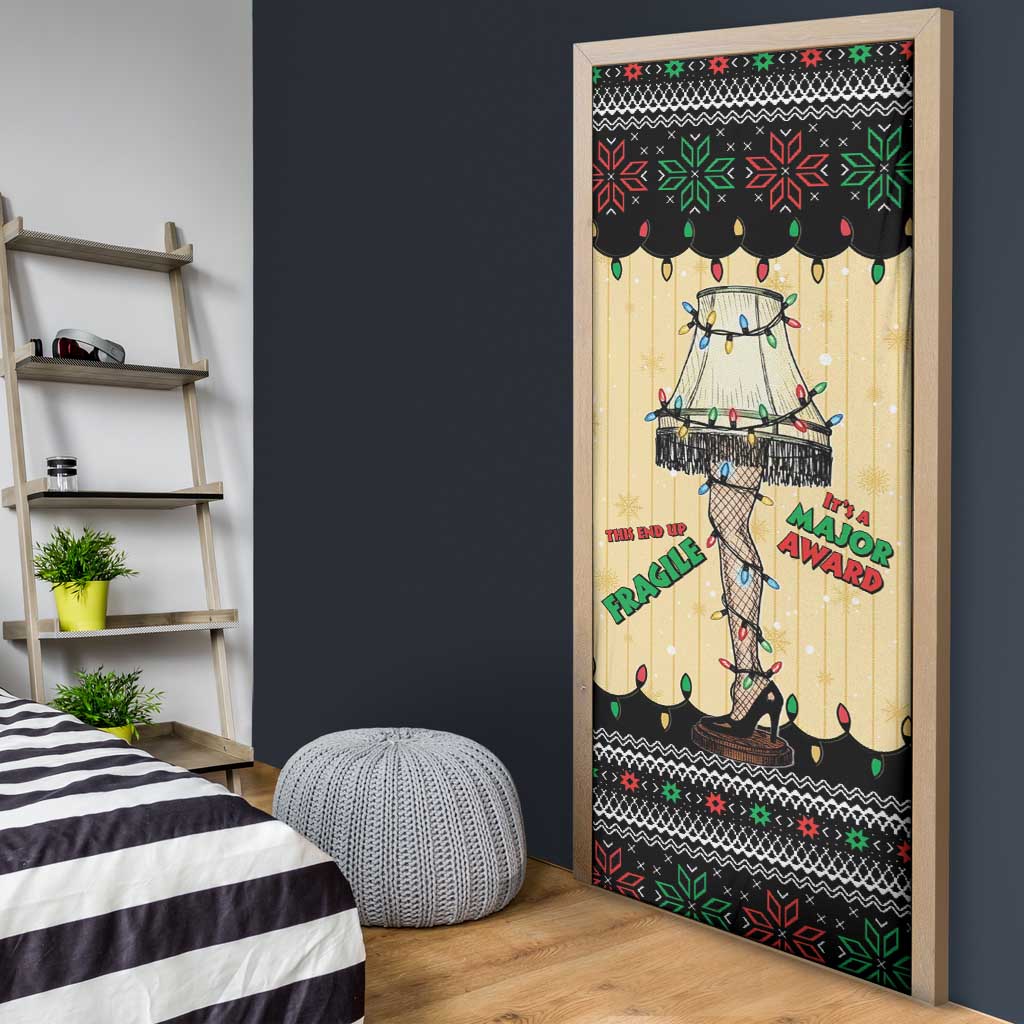 Christmas Story Door Cover Fragile Leg Lamp - Wonder Print Shop