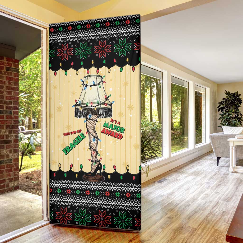 Christmas Story Door Cover Fragile Leg Lamp - Wonder Print Shop