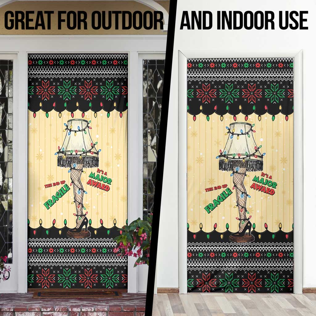 Christmas Story Door Cover Fragile Leg Lamp - Wonder Print Shop