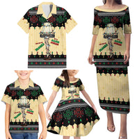 Christmas Story Family Matching Puletasi and Hawaiian Shirt Fragile Leg Lamp - Wonder Print Shop