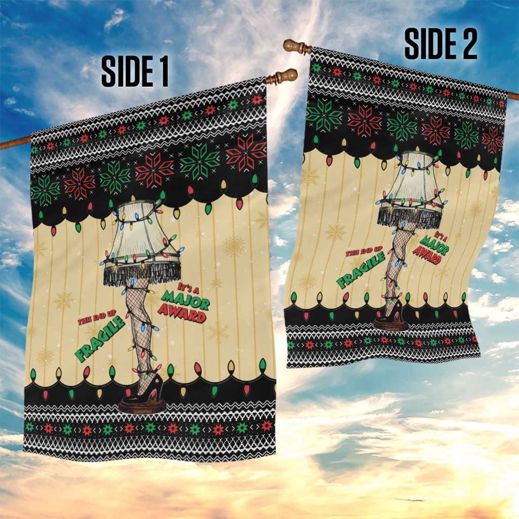 Christmas Story Garden Flag Fragile Leg Lamp - Wonder Print Shop