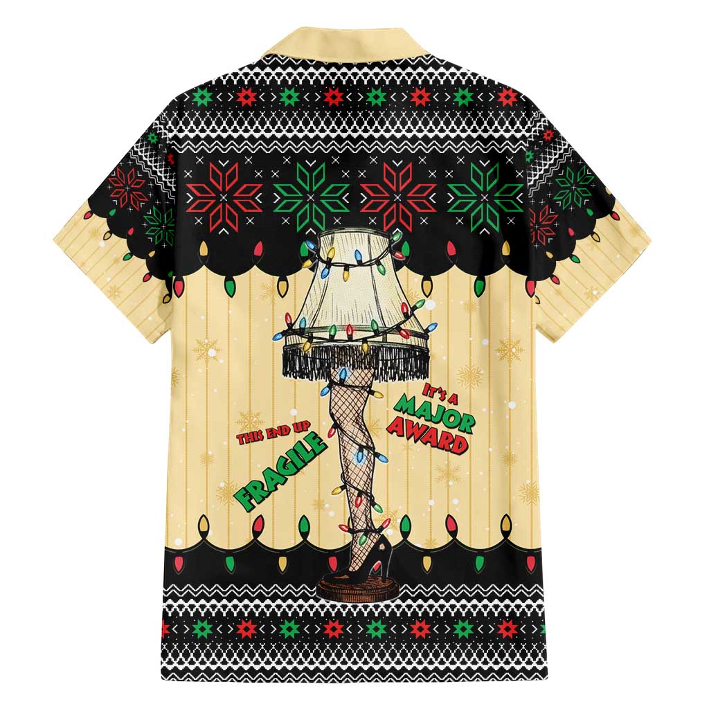 Christmas Story Hawaiian Shirt Fragile Leg Lamp - Wonder Print Shop