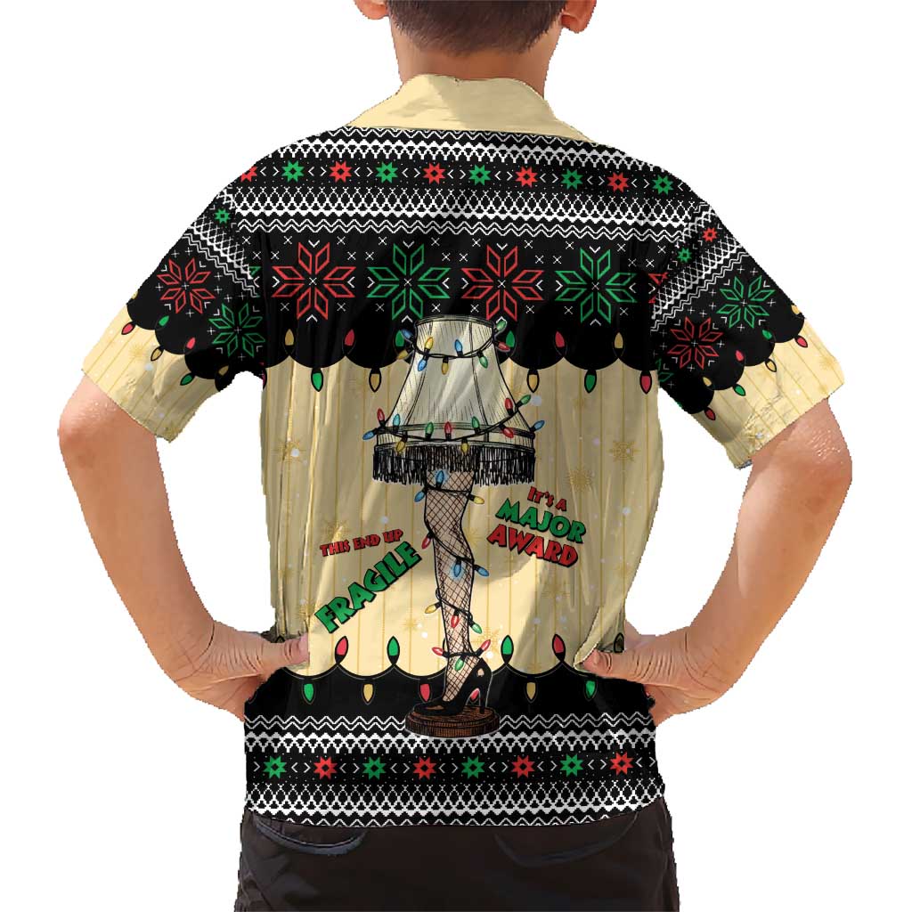 Christmas Story Hawaiian Shirt Fragile Leg Lamp - Wonder Print Shop