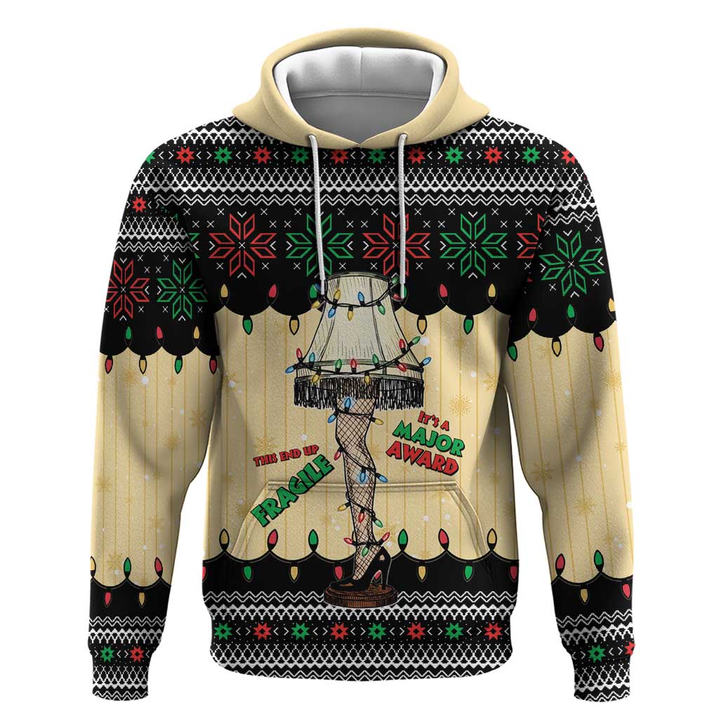 Christmas Story Hoodie Fragile Leg Lamp - Wonder Print Shop