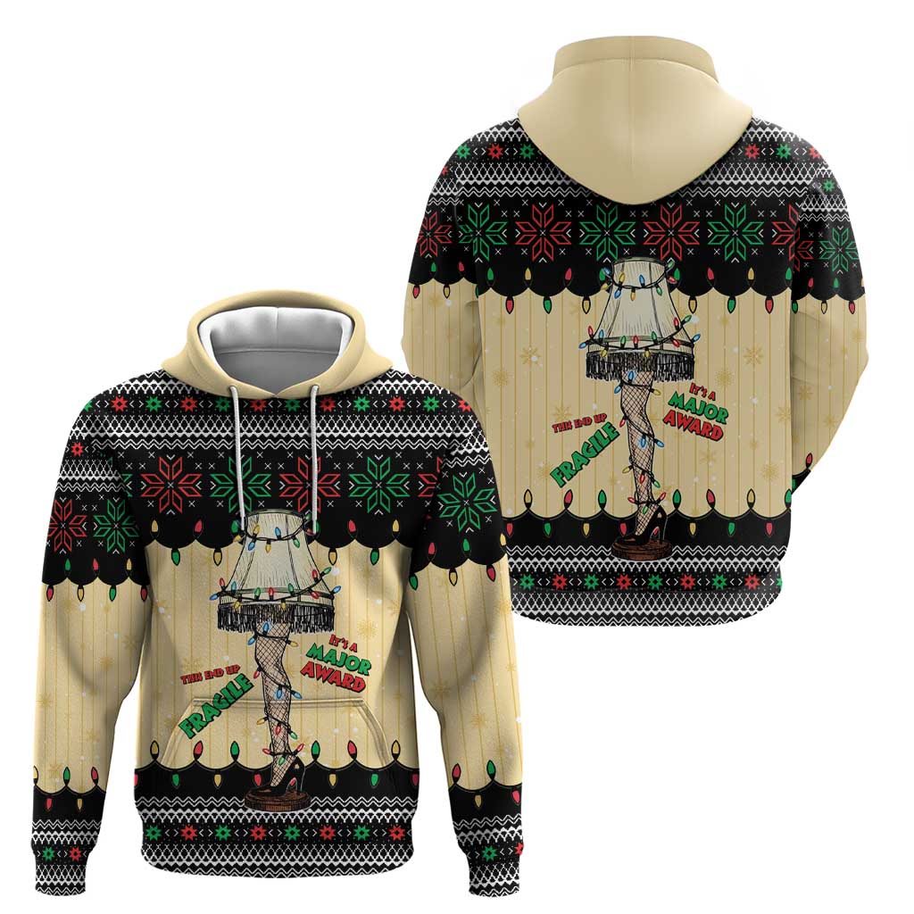 Christmas Story Hoodie Fragile Leg Lamp - Wonder Print Shop
