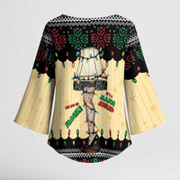 Christmas Story Kimono Sleeve Blouse Fragile Leg Lamp - Wonder Print Shop