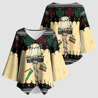 Christmas Story Kimono Sleeve Blouse Fragile Leg Lamp - Wonder Print Shop