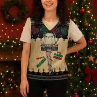 Christmas Story Christmas Knitted V-Neck Vest Fragile Leg Lamp - Wonder Print Shop