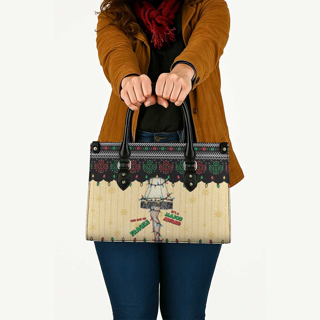 Christmas Story Leather Bag Fragile Leg Lamp - Wonder Print Shop