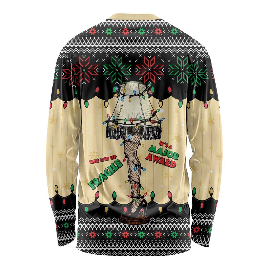 Christmas Story Long Sleeve Shirt Fragile Leg Lamp - Wonder Print Shop