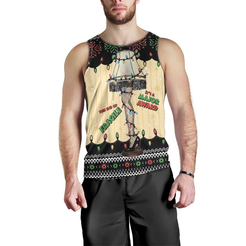 Christmas Story Men Tank Top Fragile Leg Lamp - Wonder Print Shop