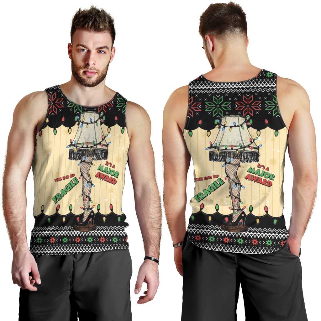 Christmas Story Men Tank Top Fragile Leg Lamp - Wonder Print Shop