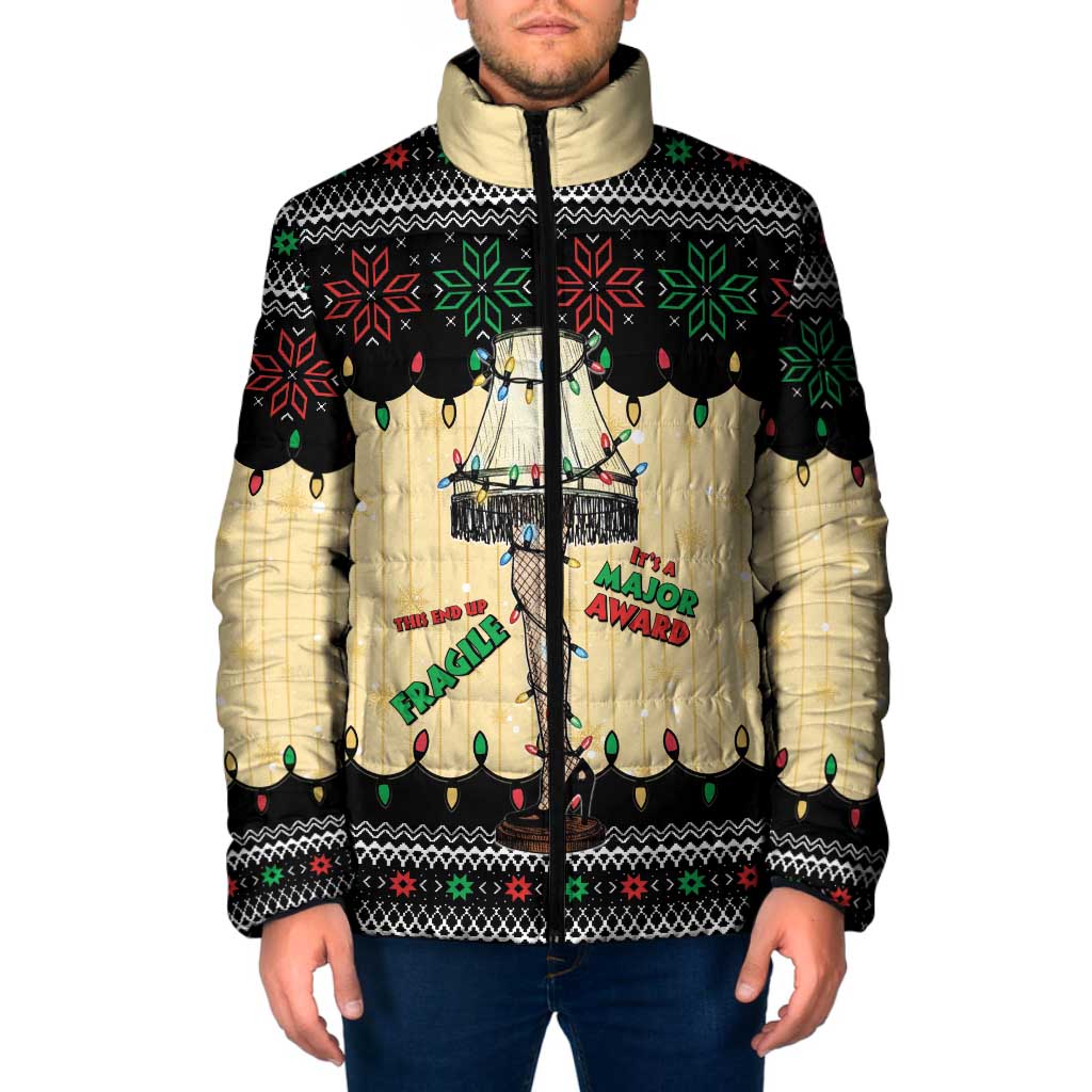 Christmas Story Padded Jacket Fragile Leg Lamp - Wonder Print Shop