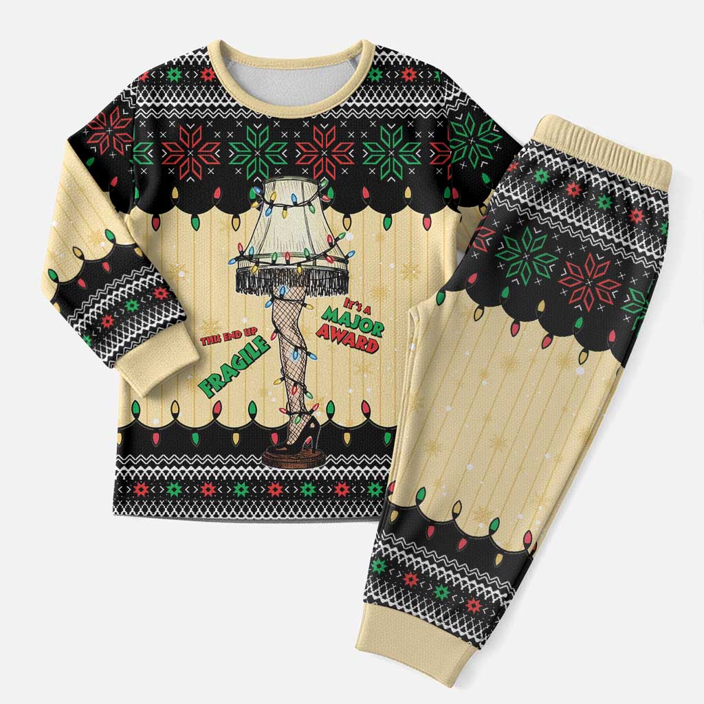 Christmas Story Christmas Pajama Set Fragile Leg Lamp - Wonder Print Shop
