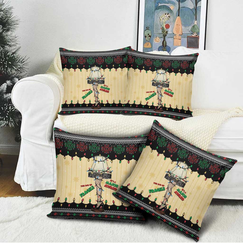 Christmas Story Pillow Cover Fragile Leg Lamp - Wonder Print Shop