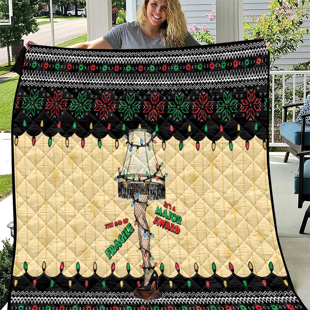 Christmas Story Quilt Fragile Leg Lamp - Wonder Print Shop