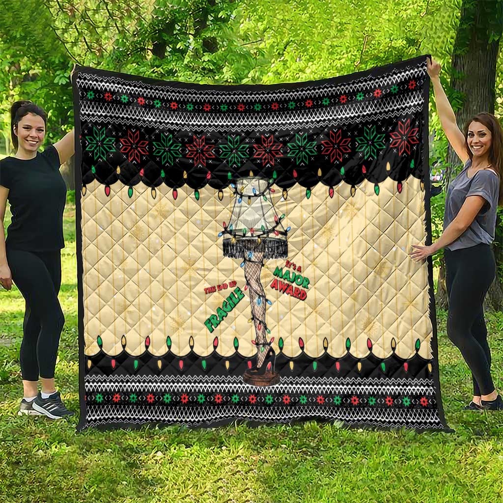 Christmas Story Quilt Fragile Leg Lamp - Wonder Print Shop