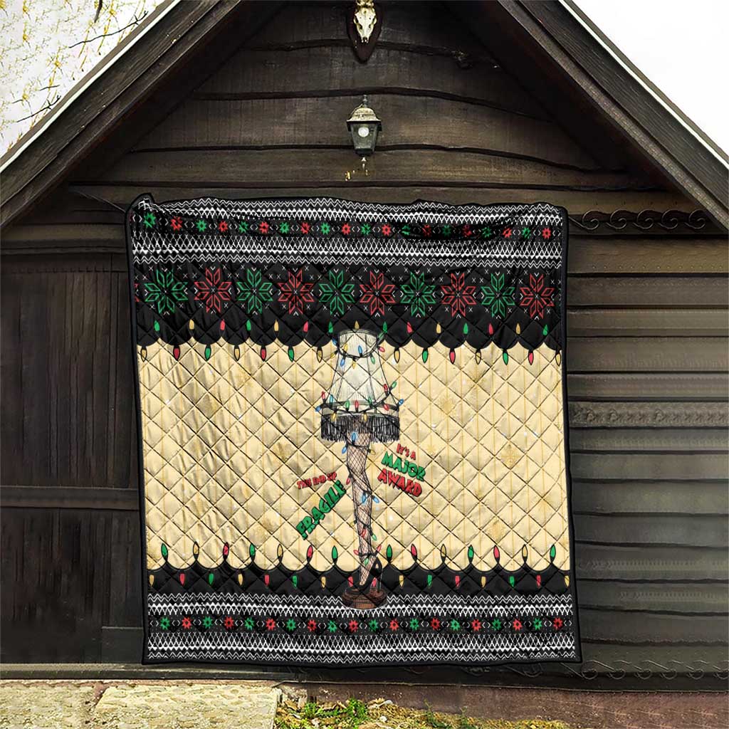 Christmas Story Quilt Fragile Leg Lamp - Wonder Print Shop